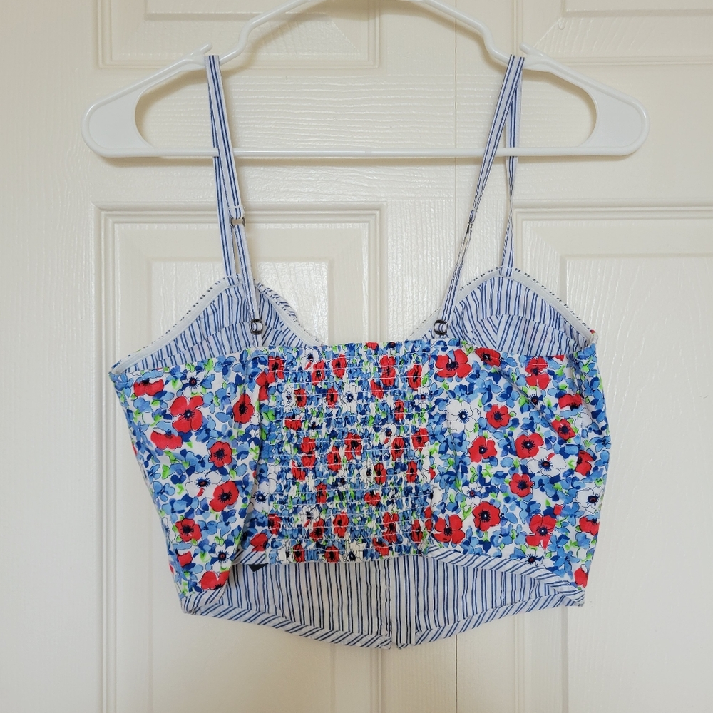 Abercrombie & Fitch floral  corset crop top - Picture 4 of 9
